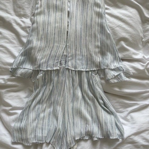 TJD lace up front romper - Picture 3 of 7